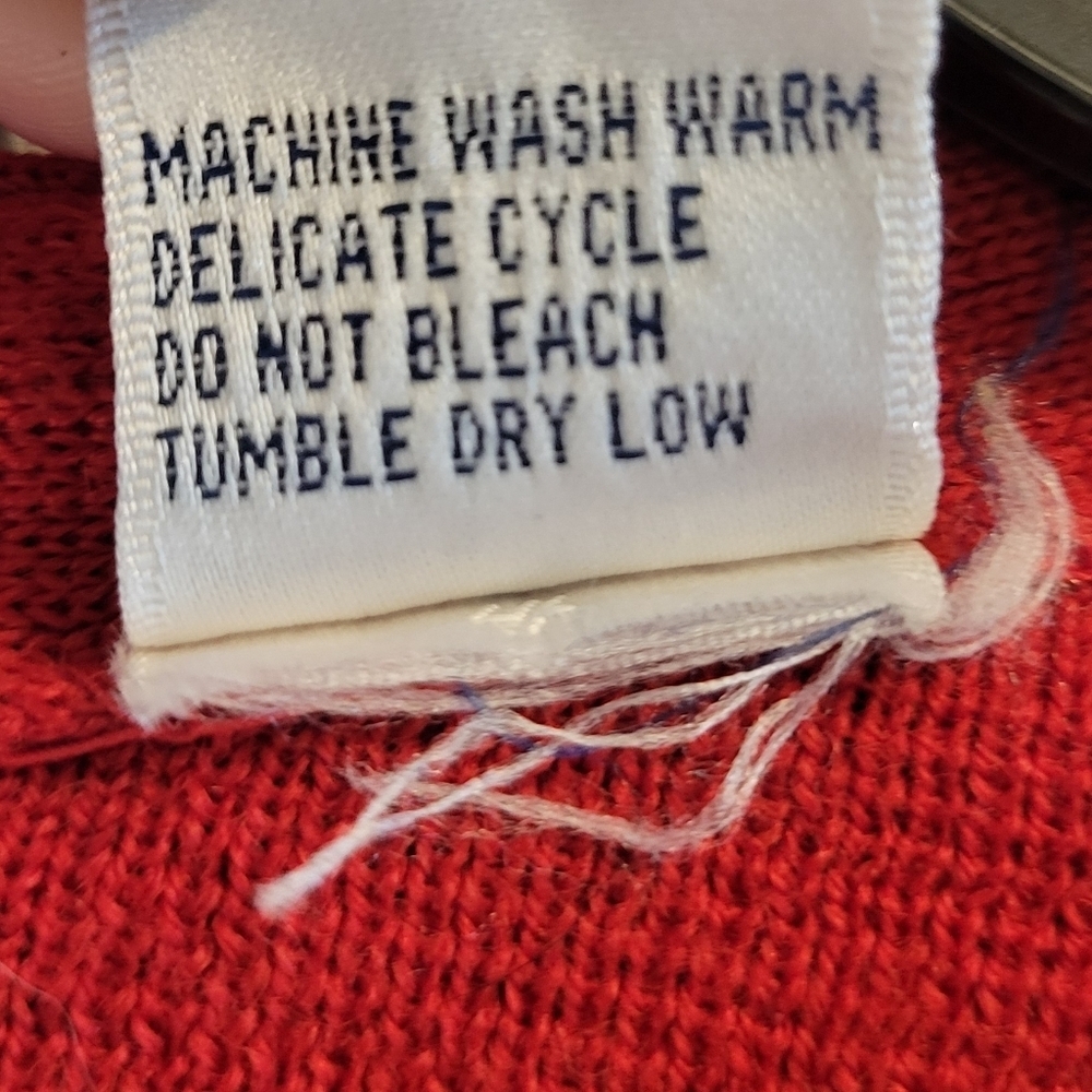 Vintage Westbound Primary Color Plaid Button Down Acrylic Wool Sweater Vest - Picture 6 of 6